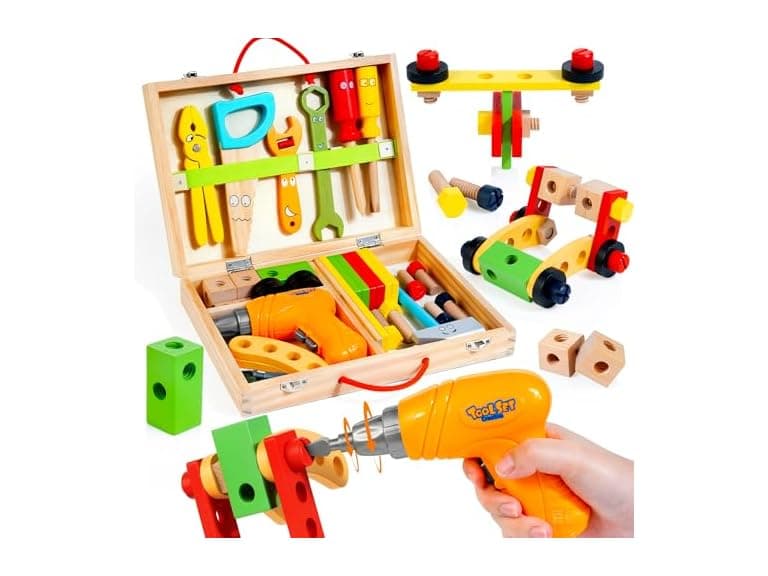 KIDWILL Kids Tool Set with Electric Drill - Image 1