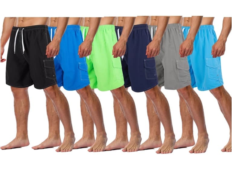 3 Pack Mens Cargo Swim Shorts (S-XXL) - Image 1