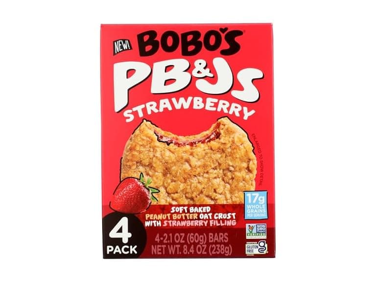 Bobos PB&J Oat Strawberry Breakfast Bars 4Pk - Image 1