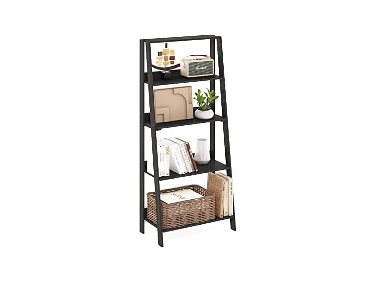 Furinno Ladder Bookcase 5-Tier Espresso - Image 1