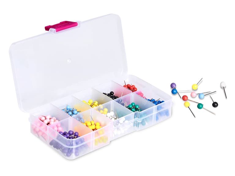 1/8-Inch Push Pins Map Tacks, 600-Pack - Image 1