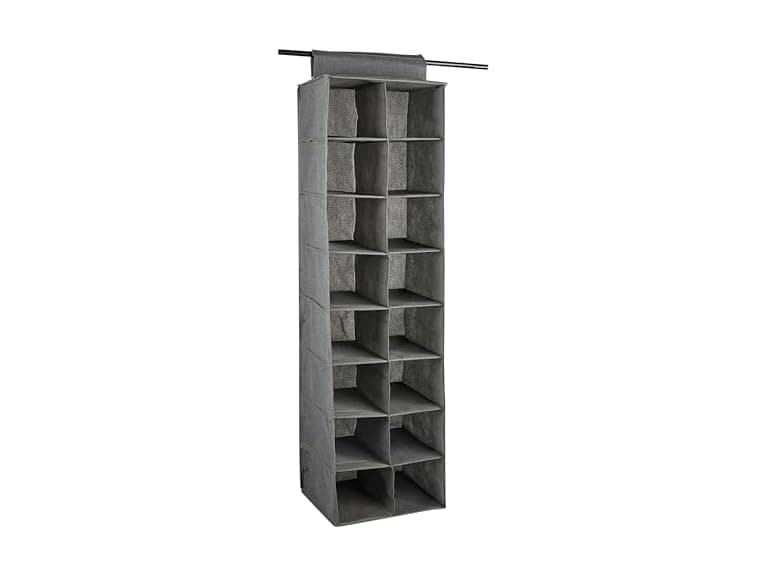 Simplify 16 Pocket Shoe Organizer in Grey - Image 1
