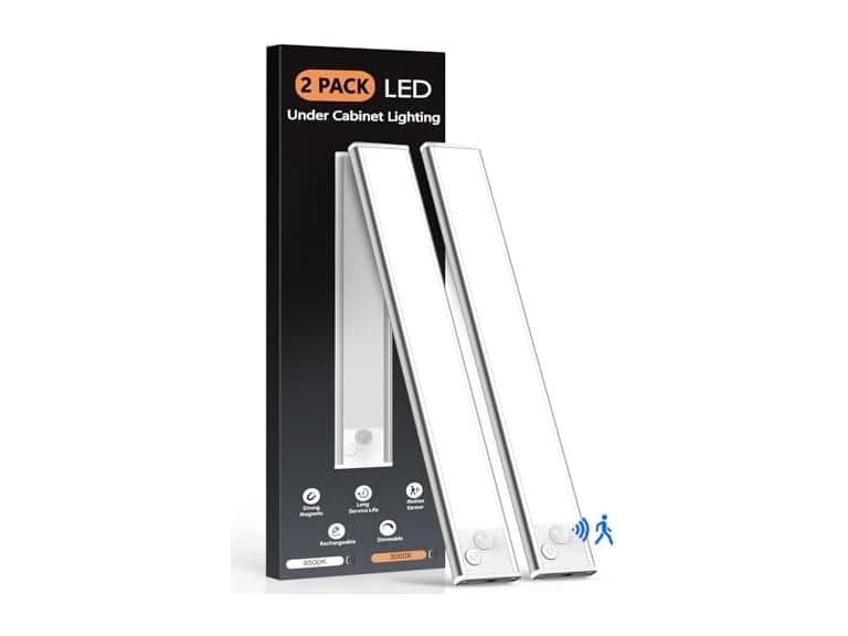 VerRon B0FQJQDWHR 2 Pack 10in Under Cabinet Lighting - Image 1