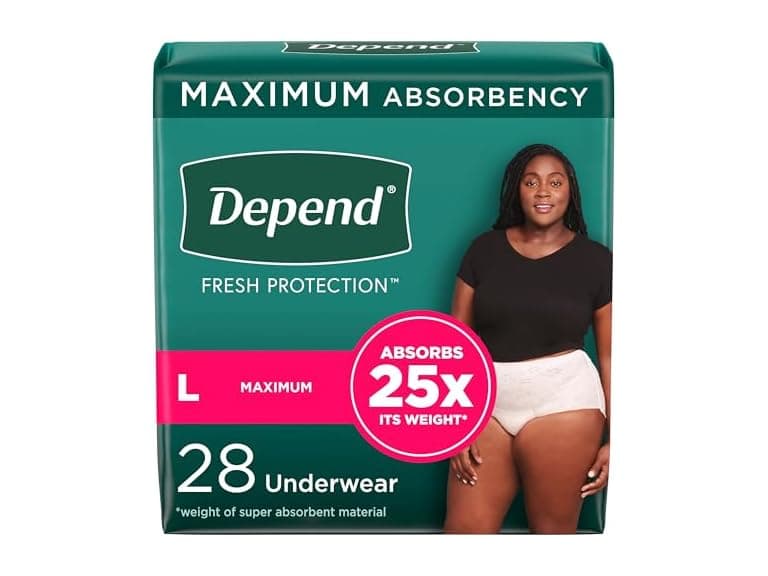Depend Adult Incontinence Bladder Leak Underwear - Image 1