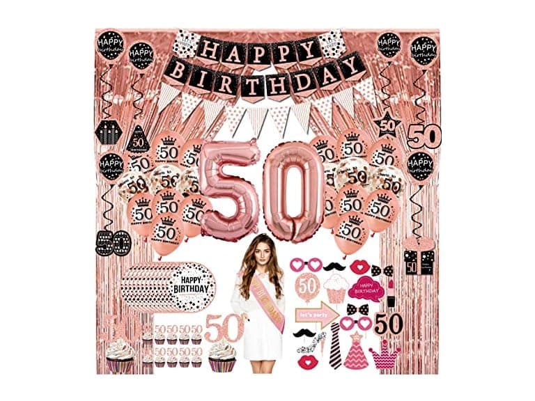 50th Birthday 76 Piece Set for Women - Image 1