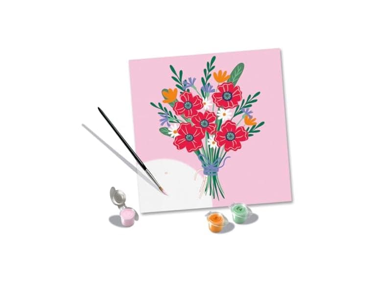 Ravensburger Relax CreArt Poppy Bouquet Paint - Image 1