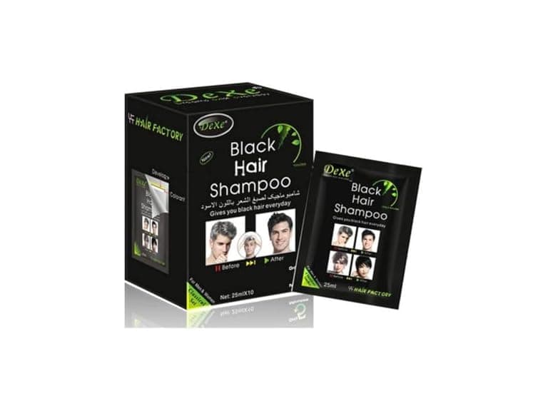 Dexe Instant Hair Dye Black Shampoo 5pcs - Image 1