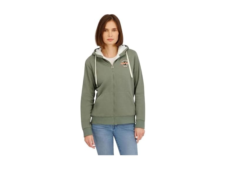 Billabong Womens Full Zip Sherpa Lined Hoodie - Image 1