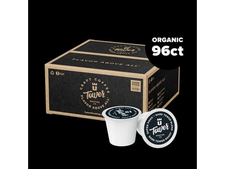 (96ct) Tower Roasting Coffee Organic Super Pods - Image 1