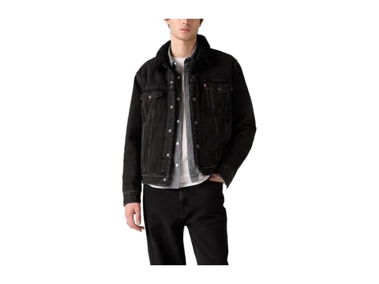 Levis Mens Sherpa Trucker Jacket (M) - Image 1