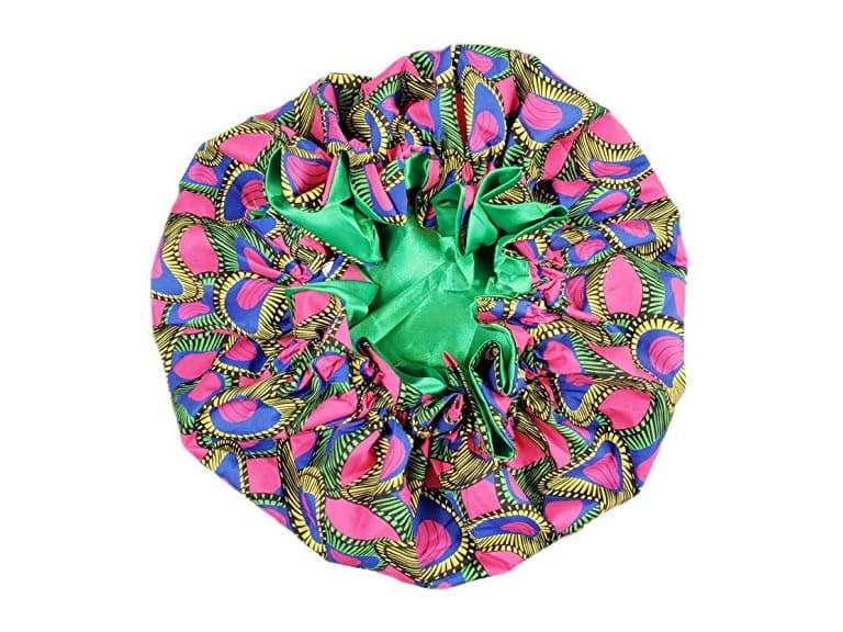 Akan Pride Women (OS) Ankara Satin Bonnets Fabric - Image 1