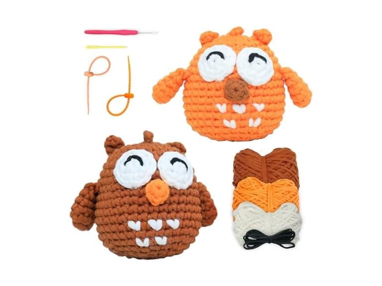 yes.Sister DIY Crochet Kit Set of 2 Owls - Image 1