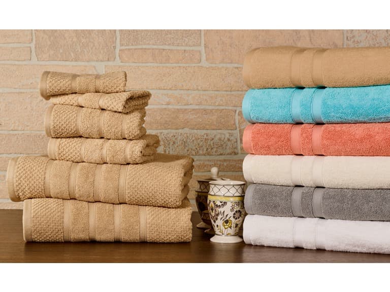 100% Egyptian Cotton 6-Piece Towel Set - Image 1
