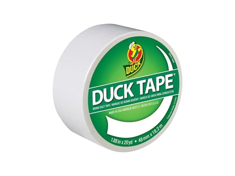 Duck Brand 1265015 Color Duct Tape, White, 1.88 Inches - Image 1