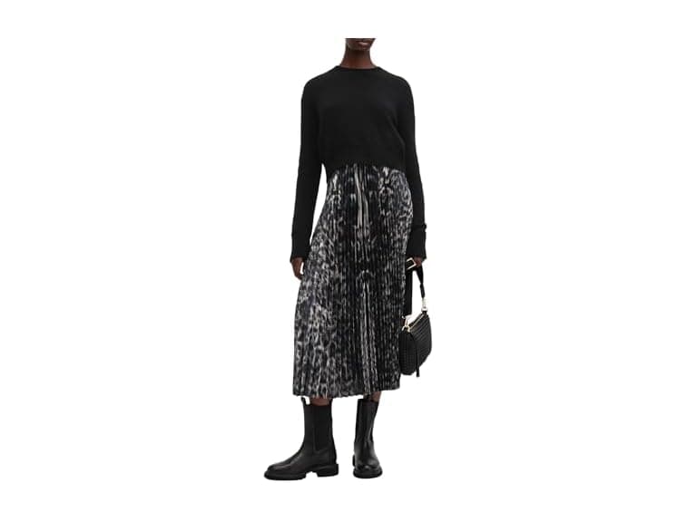 AllSaints Women (L) Jinx Pleated Dress - Image 1