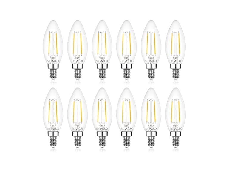 Sigalux E12 LED Bulb Dimmable, 40 Watt, 12 PK - Image 1