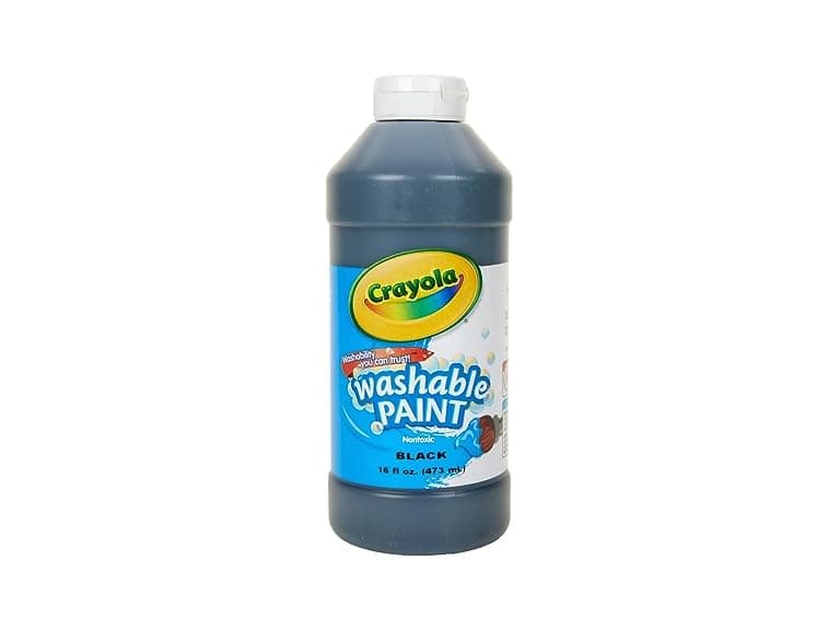 Crayola Washable Paint, Black, 16 oz. - Image 1