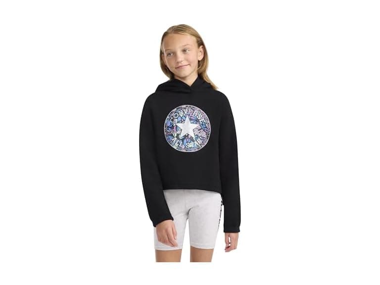 Converse Girls Boxy Chuck Patch Pullover Hoodie - Image 1