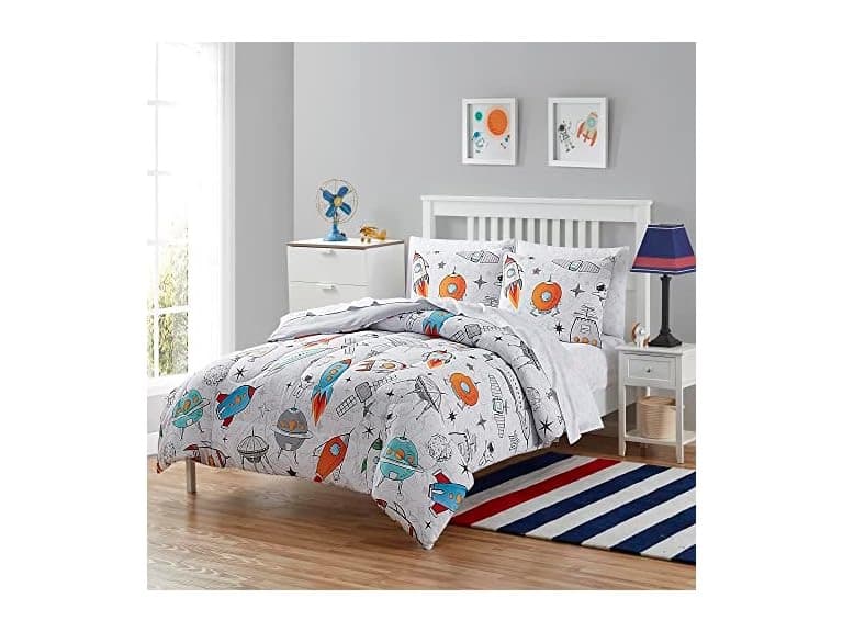 Kids Floating in Space Comforter Set - Image 1