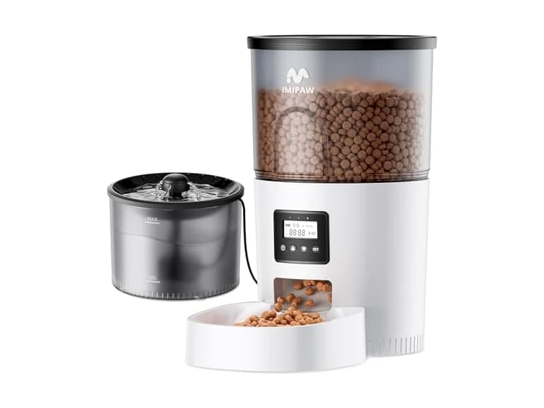 IMIPAW Cat Feeder and Water Fountain - Image 1