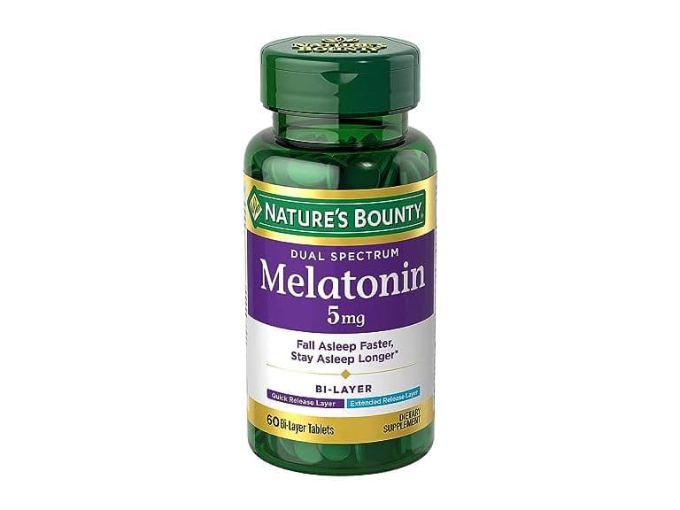 Nature's Bounty Melatonin 5mg, 60 Bi-Layer Tablets - Image 1