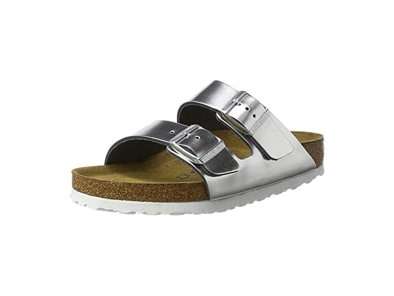 Birkenstock Arizona NL SFB Metallic Silver (Open Box) - Image 1