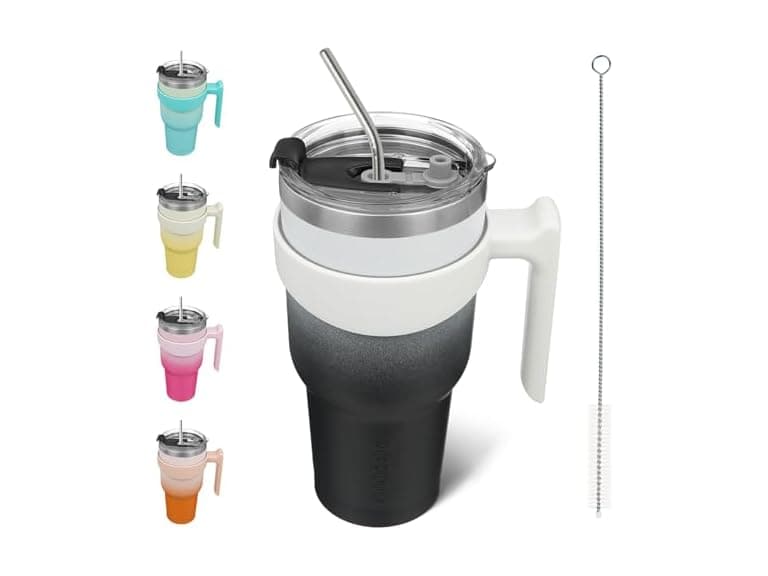 BJPKPK 40oz Tumbler with Handle Straw - Image 1