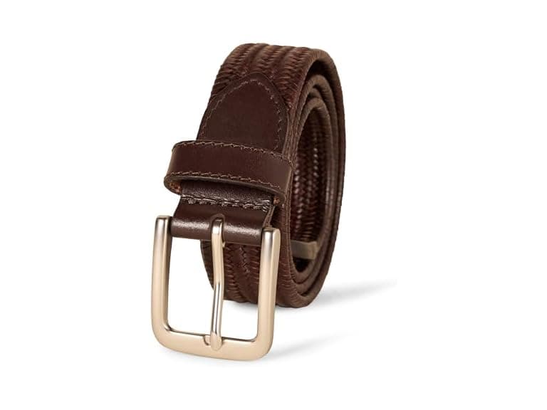 Amazon Essentials Men Tubular Stretch Weave Belt - Image 1