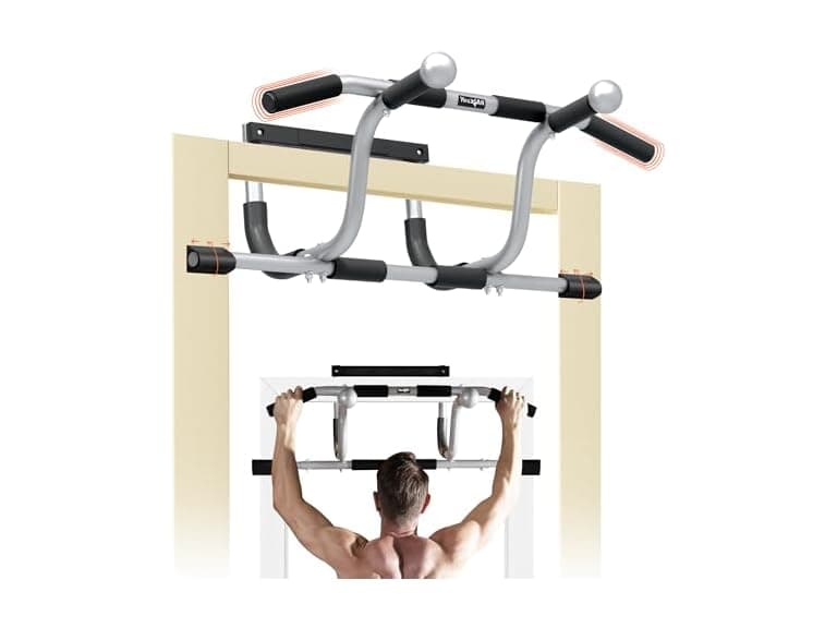 Yes4All Door Pull Up Bar 300lb Gray - Image 1