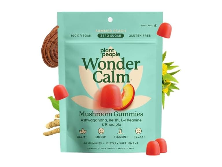 Plant People WonderCalm Mushroom Gummies 60ct - Image 1