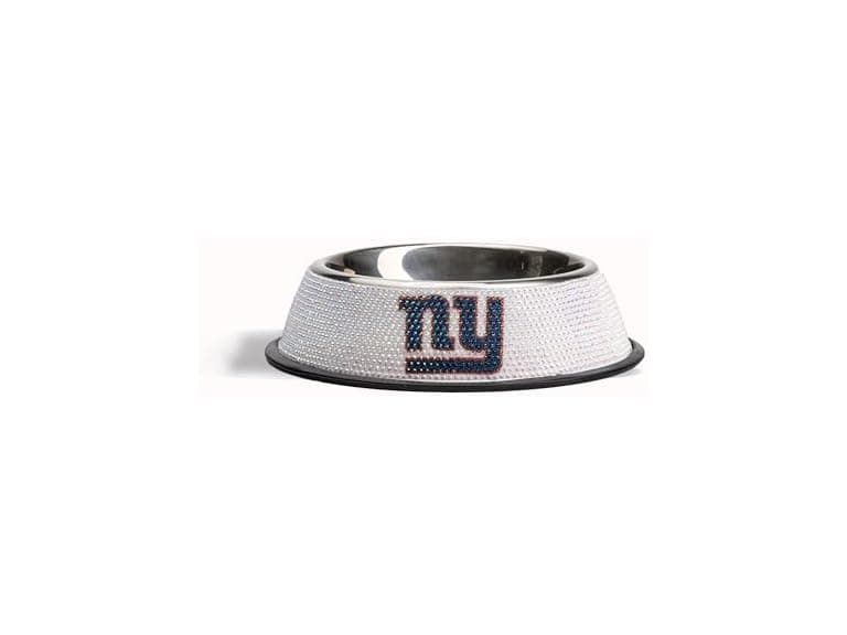 NEW YORK GIANTS Bling Pet Bowl - Image 1
