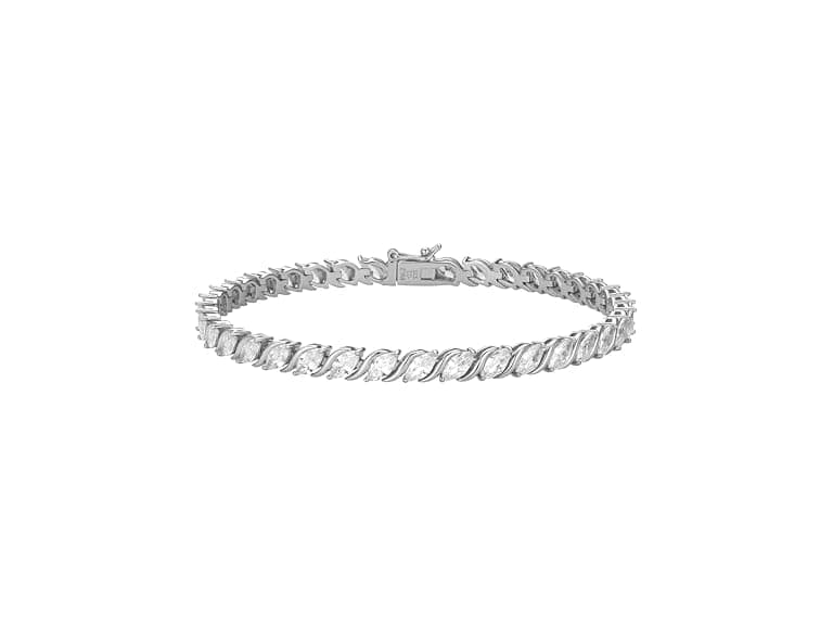 Amazon Essentials Cubic Zirconia Wave Bracelet - Image 1