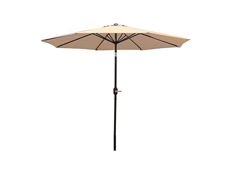 Sunnydaze Beige 9' Patio Umbrella - Image 1