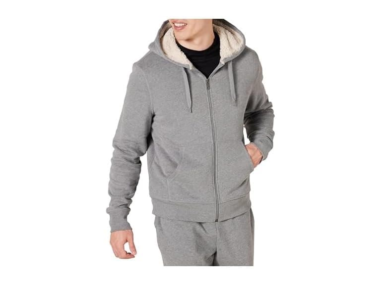 AE Mens SherpaLined FullZip Fleece Hoodie - Image 1