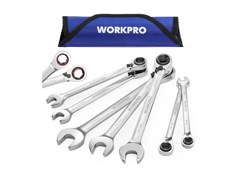 WORKPRO 7pc Rev Ratchet Wrench Metric - Image 1