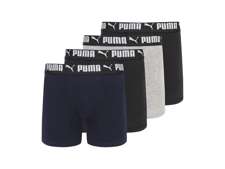 PUMA Men's 4-Pack Cotton Stretch Boxer Briefs - Image 1