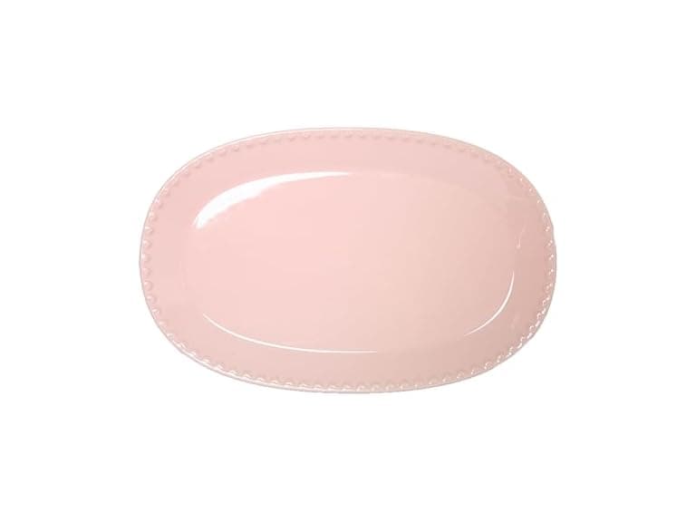 Paris Hilton Oval Ceramic Serving Platter  Pink - Image 1
