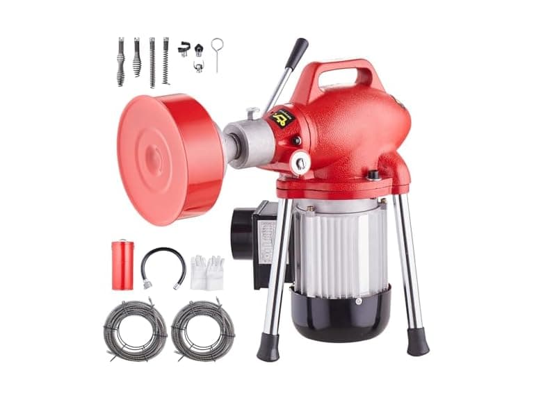 Drain Cleaner Machine 120FT x 5/8 Inch, 370W - Image 1