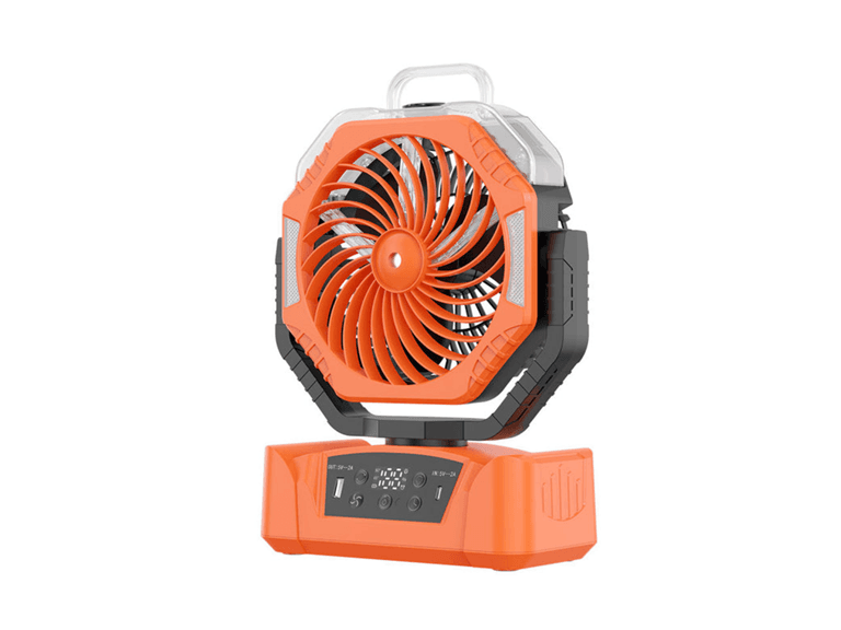 Rechargeable Camping Fan with Mist - Image 1