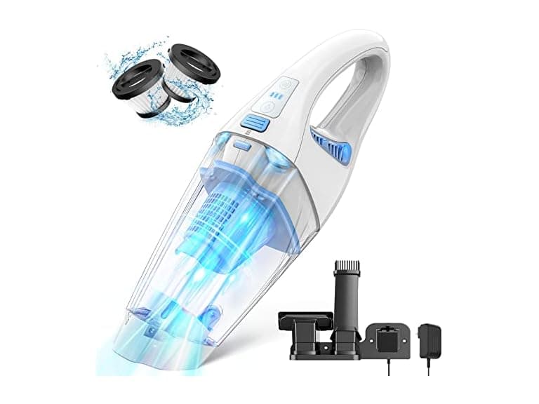 FUOAYOC Handheld Vacuum Cordless (White) - Image 1