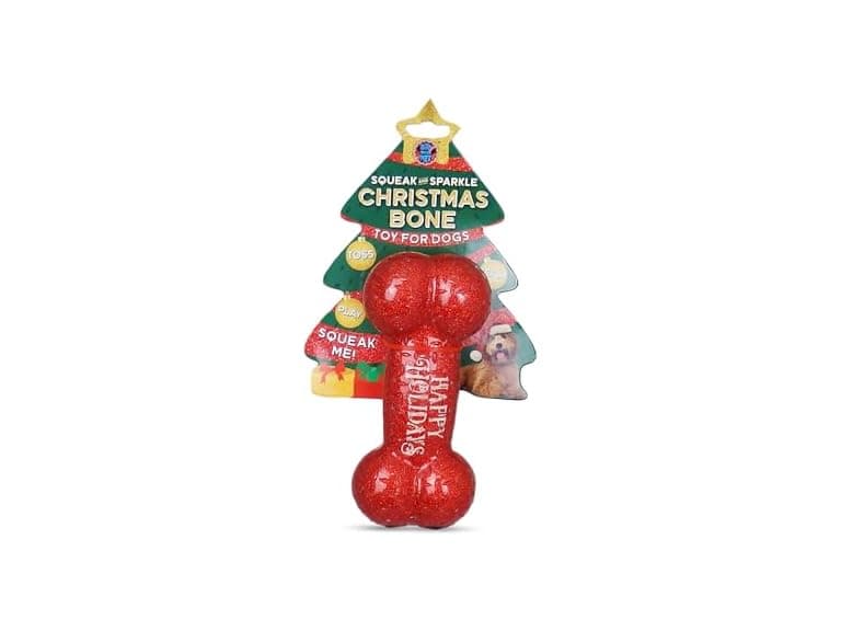 Bow Wow Pet Happy Holidays Glitter Bone - Image 1