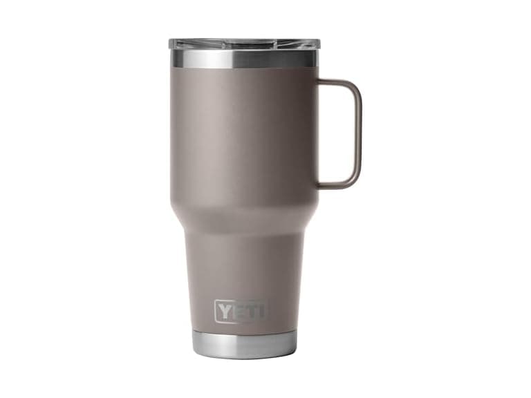 YETI Rambler 30 oz Travel Mug, Stainless Taupe - Image 1