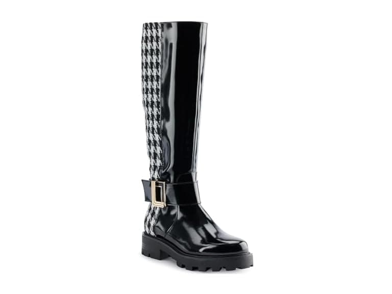 KARL LAGERFELD Women's Meara II Knee High Tall Riding Boot - Image 1