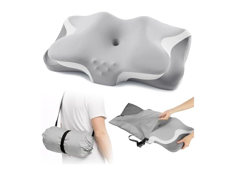 Safotad Camping Pillow with Hand Rolled Bag - Image 1