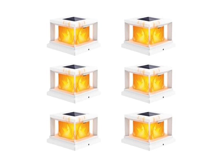 Brightever Solar Post Cap Flame Light Outdoor - Image 1