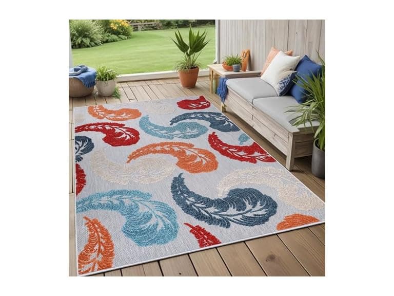 Superior Feather Indoor Outdoor Area Rug - Image 1