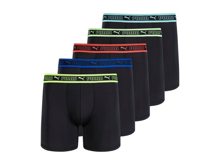 PUMA Men's 5-Pack Performance Boxer Briefs - Image 1