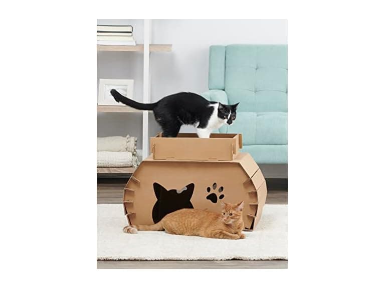 Carlson Cat Camper with Scratching Pad - Image 1