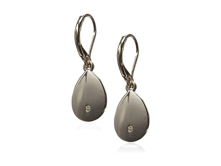 Nine West Women Silver Teardrop Earrings - Image 1