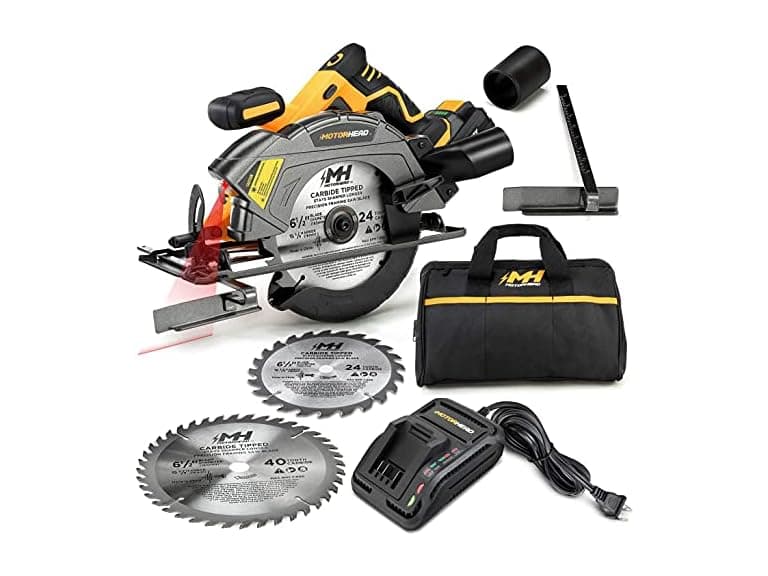 MOTORHEAD 20V ULTRA 6-1/2” Cordless Circular Saw, - Image 1